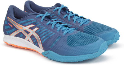 

Asics Training and Gym shoe For Men(Blue, Blue jewel/silver/hot orange