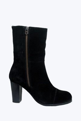 Sakay Mile Leater Boots For Women(Black
