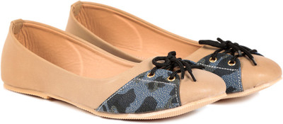 

TEN Beige Synthetic Leather Bellies For Women(Beige)