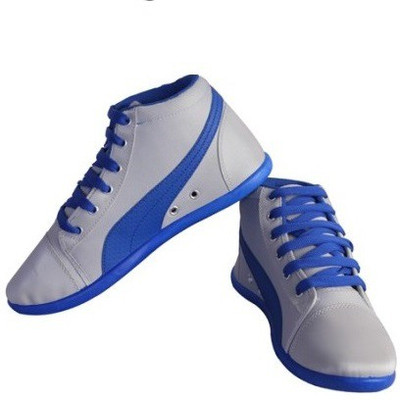 

Shoe Striker Long Blue & White Canvas Shoes For Men(Blue, Grey, Blue_3