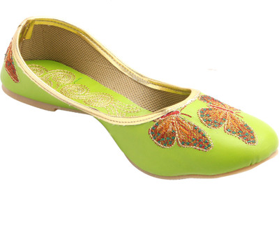 

Handicrafts Jutis For Women(Green