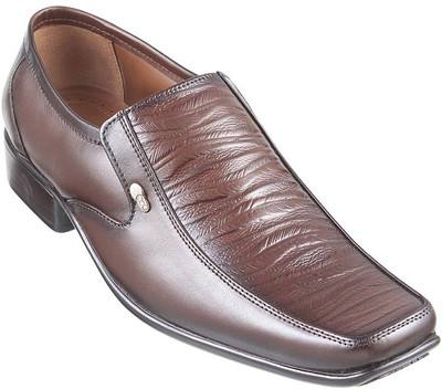 

Metro Formal Slip On Shoes For Men(Brown, 44;maroon