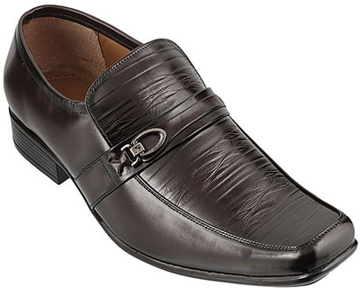 

Metro Formal Slip On Shoes For Men(Brown, 44;maroon