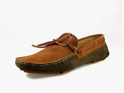 

Knotty Derby Riddle Loafer Driving Shoes For Men(Tan, Olive