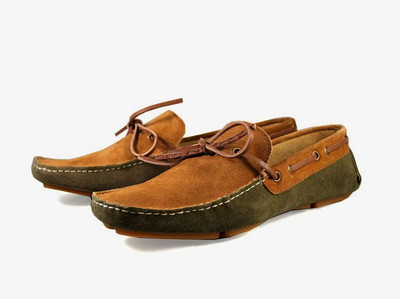 

Knotty Derby Riddle Loafer Driving Shoes For Men(Tan, Olive