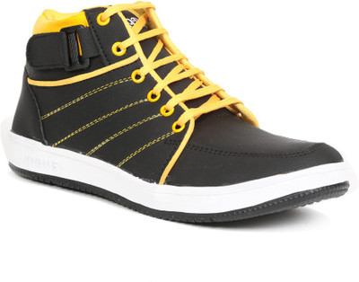 

Golden Sparrow Smart Ankle Casual Shoes For Men(Black, Yellow