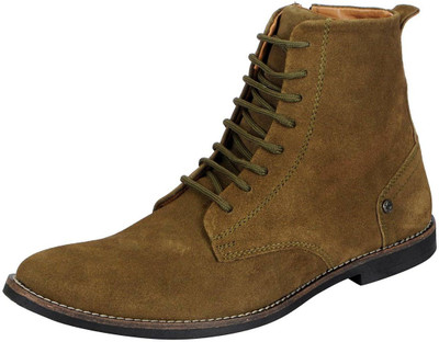 

FAUSTO High Ankle Boots For Men(Brown, Mehendi