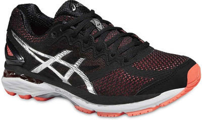

Asics GT-2000 4 Running Shoes For Women(Black, Flash coral/black/silver