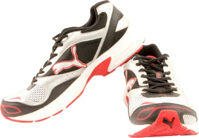 

Puma Exsis Ind Running Shoes For Men(White, Black, White;black;high risk red