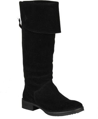 

Salt N Pepper 11-579 Decent Black Suede Boots Boots For Women(Black)
