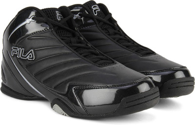 Fila Basketball Shoes For Men(Black, Silver, Blk/blk/met sil