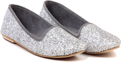

TEN TEN Amazing Ballerinas Women Closed Toe Belly For Women(Silver)