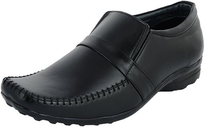 

LeatherKraft Slip On For Men(Black