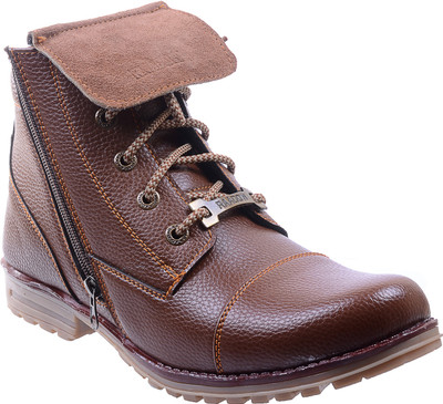 

Porcupine Laced Boots For Men(Brown