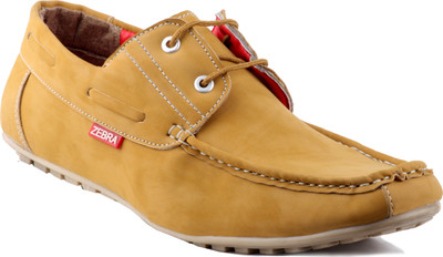 

Zebra British Nubuck Casuals For Men(Gold, Tan