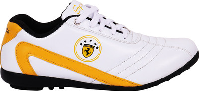 

Nexq Yellow Walking Shoes For Men(White, Yellow)