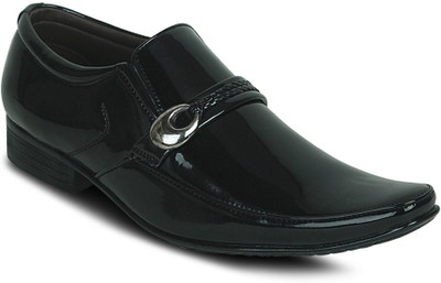 

Get Glamr Patent Slip On Shoes For Men(Black