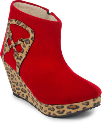 

Do Bhai Boots For Women(Red)