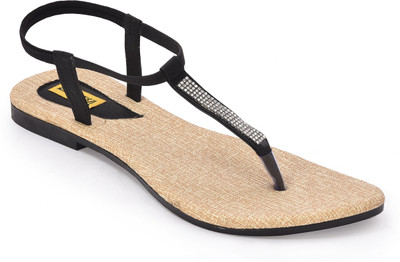 

Indirang Women Black Flats