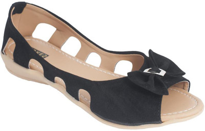 

Azores AZF_UB Peep Toe Belly For Women(Black), Black2