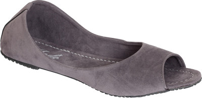

Jade Peep Toe Bellies For Women(Grey)
