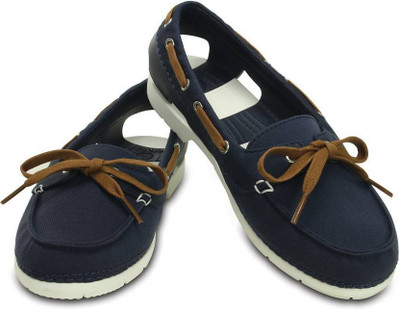 

Crocs Boat Shoes For Women(Blue), 200109-462