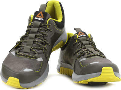 

REEBOK Men Running Shoes For Men(Black, Green, Grey), Stone/flat grey/blk/green