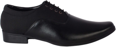 

Shoeniverse Lace Up Shoes For Men(Black)