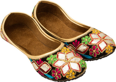 

Footrendz Embroidered Jutis For Women(Multicolor, Black::yellow::green::pink