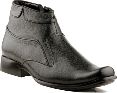 

Zebra Men's 100% Comfortable and Durable S Leather ANKLE BOOT Casuals For Men(Black