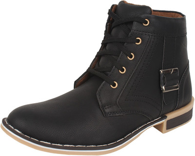 

BUWCH Buwch Casuals, Boots, Party Wear, Corporate Casuals For Men And Boys Black Color Boots For Men(Black