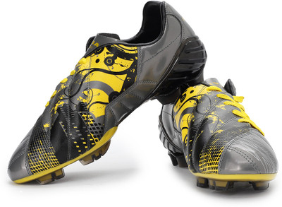 

Nivia Cannon Football Shoes For Men(Grey), Yel;d.grey