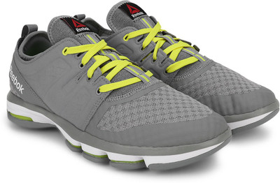 

REEBOK CLOUDRIDE DMX Walking Shoes For Men(White, Grey/yellow/white