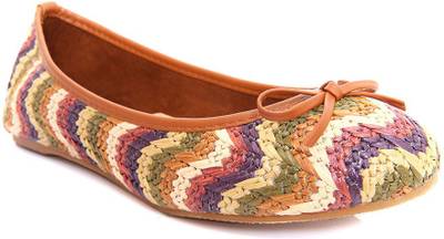 AQ Ketty Multicoloured Jute Ballerinas Bellies