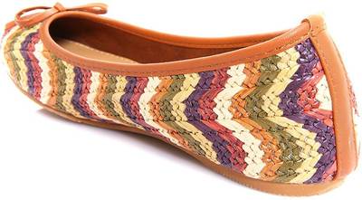 AQ Ketty Multicoloured Jute Ballerinas Bellies