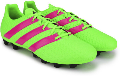 

ADIDAS ACE 16.4 FXG Men Football Shoes For Men(Green, Pink, Sgreen/shopin/cblack