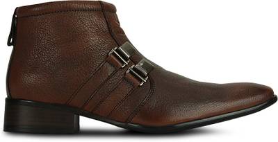 Kielz Kielz Brown Zipper Stylish Boots Boots
