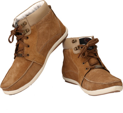 

Rocozo RZ Leather Boots For Men(Beige