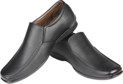 

Azzaro Black Hacker Slip On Shoes For Men(Black