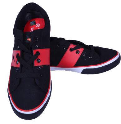 Sparx Canvas Shoes For Men(Black, Red)
