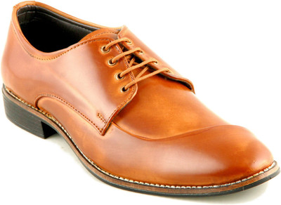 

DeVEE Arabian Style Bourkan Tan Lace Up Shoes For Men(Tan)