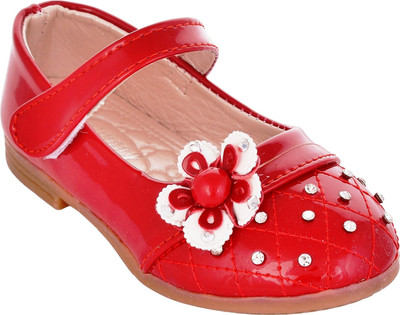 

Glinchy Comfortable Party Wear Synthetic Leather Bellies Bellies For Women(Red