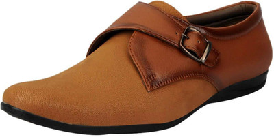 

FAUSTO Monk Strap For Men(Tan