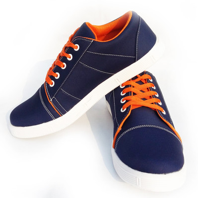 

Wood Craft Action Sneakers For Men(Navy, Orange)