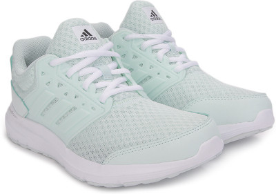 ADIDAS GALAXY 3 W Running Shoes For Women(Green, White, Icemin/icemin/cblack