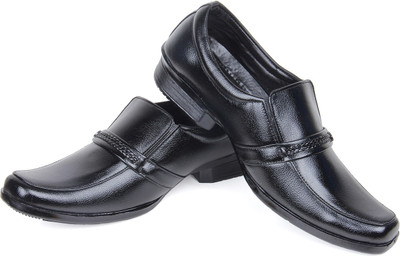 

Goyal Black Formal Slip On Shoes For Men(Black)