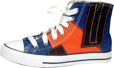 

Pu Assma Canvas Shoes For Women(Orange, Navy