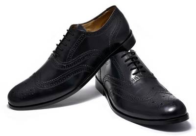 Hirel's Mens Leather Brogues Lace Up Shoes