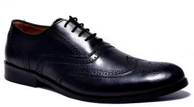Hirel's Mens Leather Brogues Lace Up Shoes