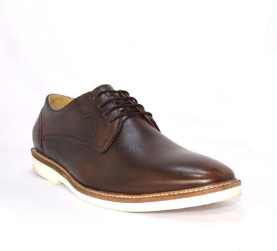 

Alberto Calza Leather Corporate Casual Corporate Casuals For Men(Brown